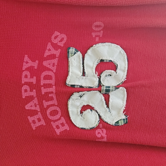 Red Festive Old Navy Christmas Long Sleeve Shirt - Picture 5 of 8
